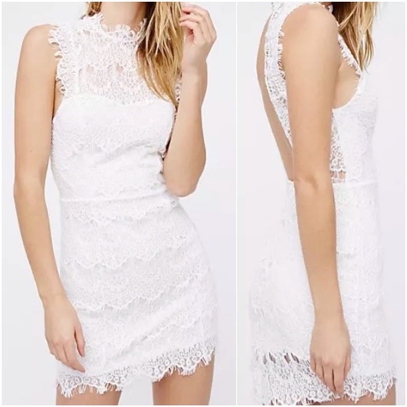 Free People Dresses & Skirts - Free People White Wedding Daydream Lace Minidress